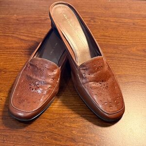 Antonio Melani Tan Perforated Women’s Slip-Ons